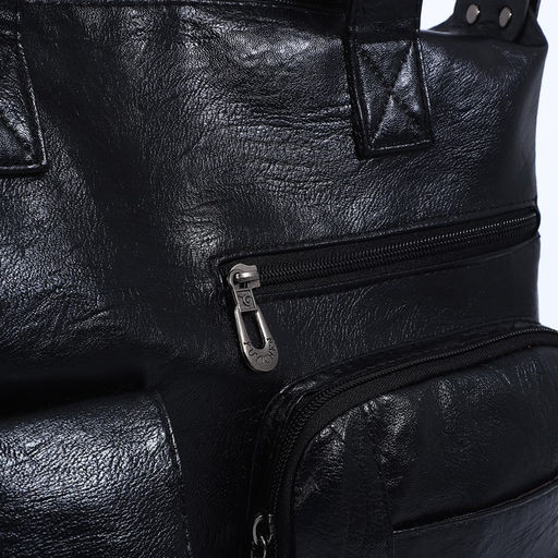 Сумка-тоут на молнии цвет чёрный - Simaland фото 9