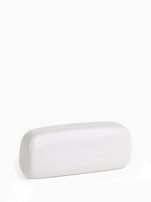 Футляр для очков на хлопушке, однотонный, размер 15×6×3.5 см, белый