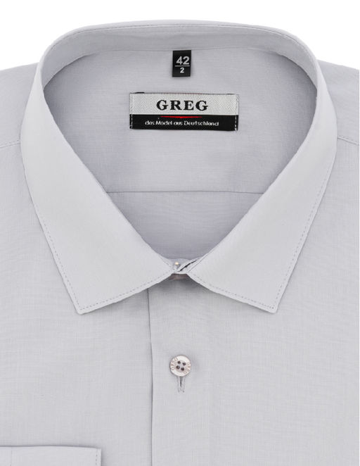 Сорочка мужская длинный рукав GREG 320/239/GR/ZN  фото 4