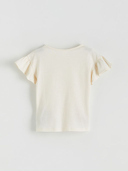 Bisiklet Desenli K?z ?ocuk Ti??rt