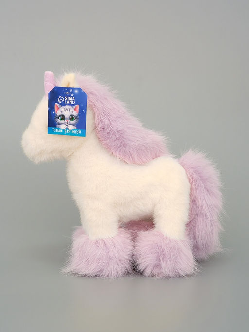 Мягкая игрушка "Пушистик единорог", 28 см