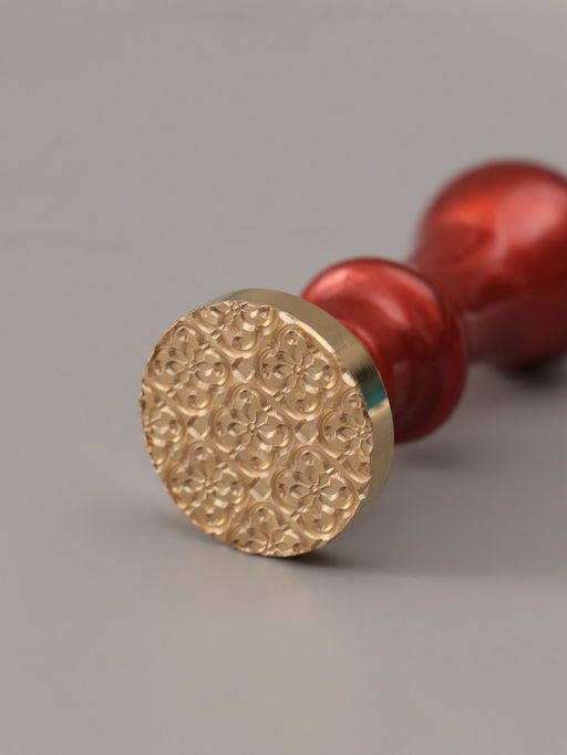 Печать для сургуча с пластиковой ручкой «Цветочная плитка», 6.3×2.5×2.5 см