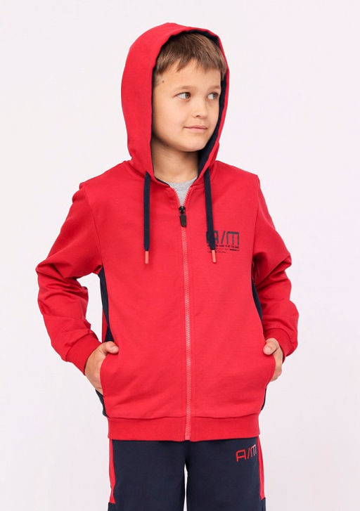 CRB wear/CWJB 90109-26 Комплект для мальчика (толстовка, брюки),красный/Ex.Cherubino  фото 3