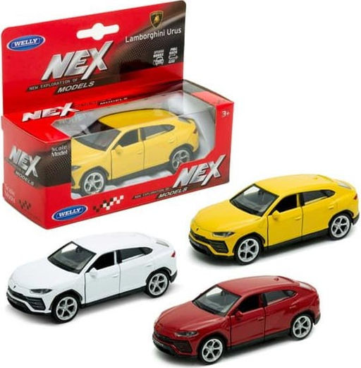 Welly. Машинка 1:38 "Lamborghini Urus" пруж. мех. цвет в ассорт. арт.43775W