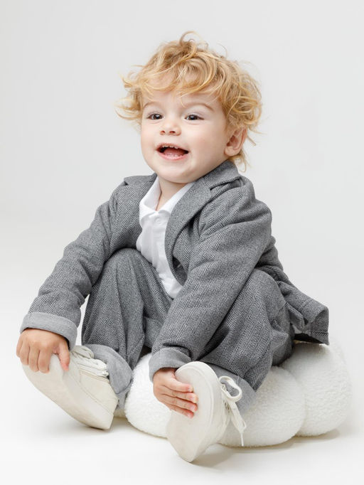 КР 302610/серый меланж 1013 Н075 к570 жакет д/мал яс