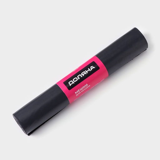 Мешки для мусора Доляна Extra Strong, 160 л, 90110 см, 80 мкм, ПВД, 10 шт. в рулоне, чёрные