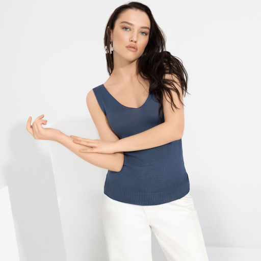 Топ Бесконечное лето (denim) - Charutti фото 4