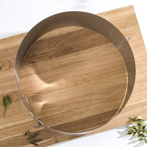 Форма для выкладки и выпечки с регулировкой размера Доляна, d=16-28 см, h=14.5 см, нержавеющая сталь  фото 5