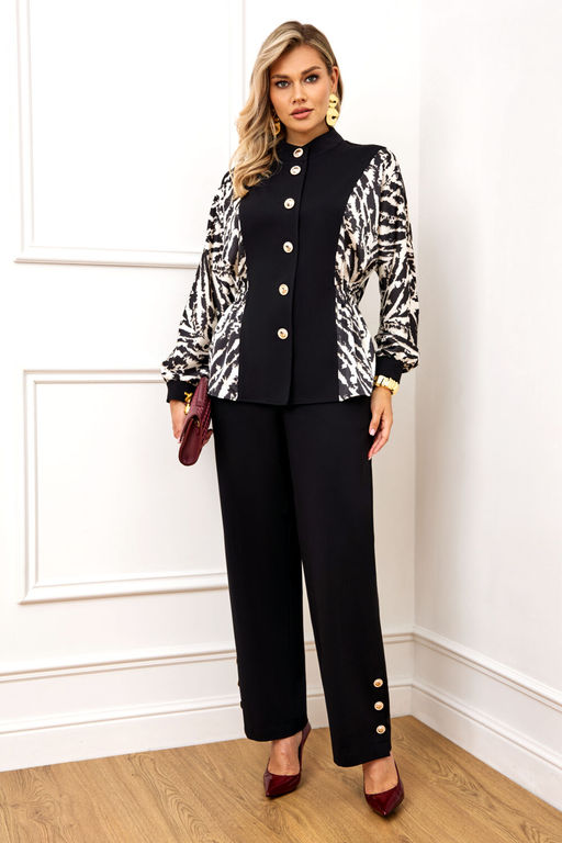 Костюм AGATTI 5832-Р черно-белый