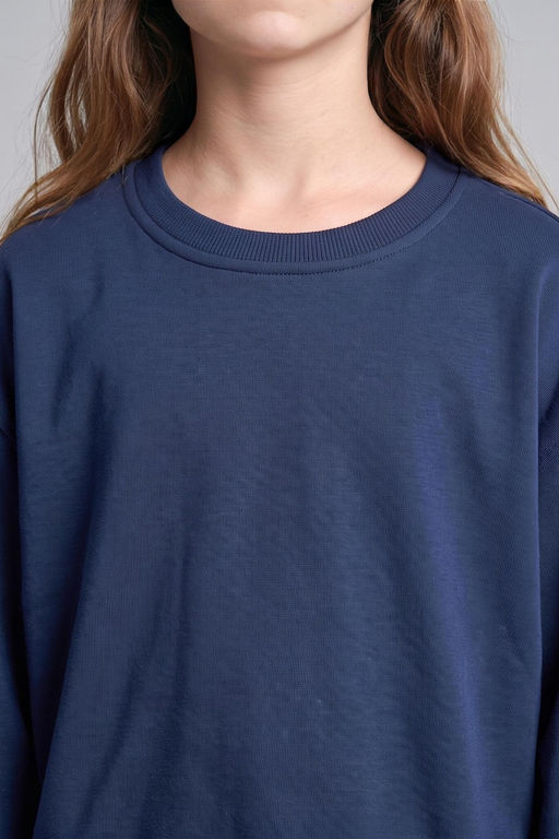 Relaxed Fit Sweatshirt K_z _ocuk - Defacto фото 4