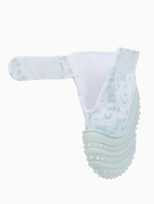 Прорезыватель на ручку для зубов «Дино», светло-серый