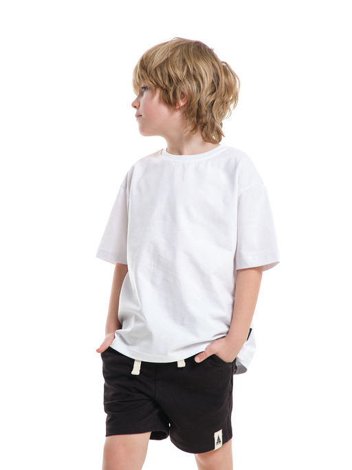 Футболка с принтом на спине 22-9000 белый - Mini maxi фото 14