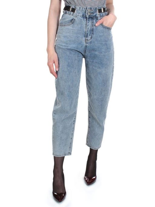 7958 BLUE Джинсы женские AMG JEANS (98% хлопок, 2% лайкра) - Фабричный китай фото 5