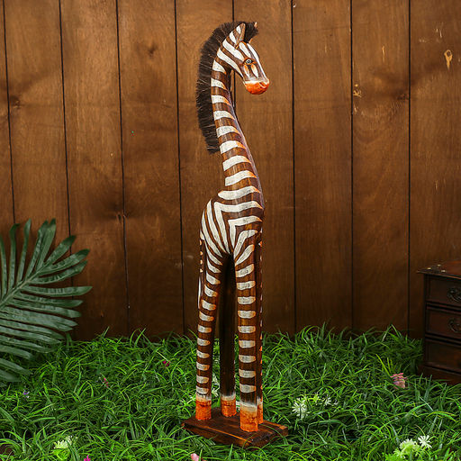 Сувенир "Зебра" дерево 14х8х60 см