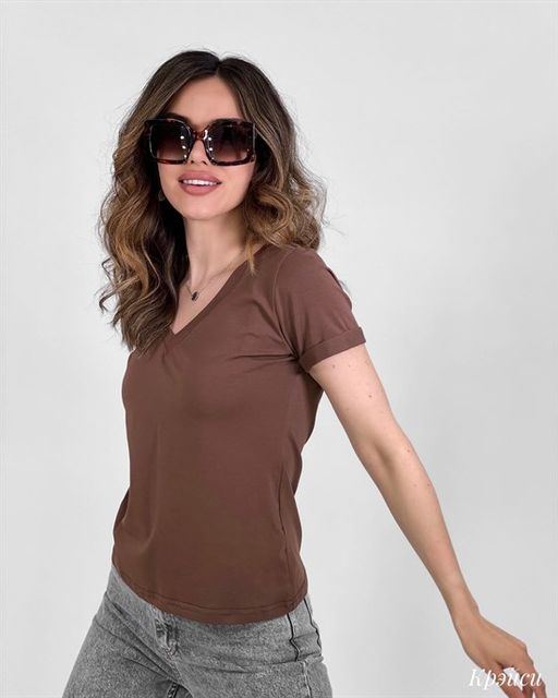 Футболка Крэйси (шоколадный) - Nadi bordo фото 2