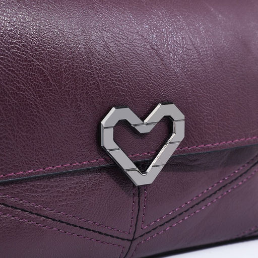 Сумка-клатч на магните, длинный ремень, цвет фиолетовый - Simaland фото 4