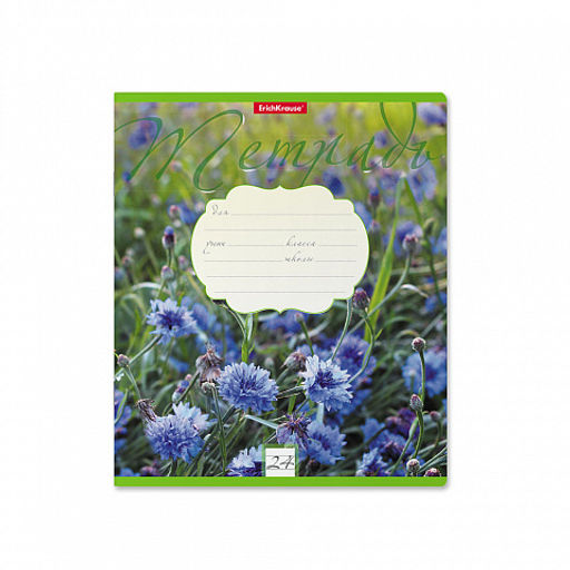 Цена за 160 шт. Тетрадь школьная ученическая ErichKrause Цветущие луга, 24 листа, линейка (в плёнке по 10 шт.) фото 5