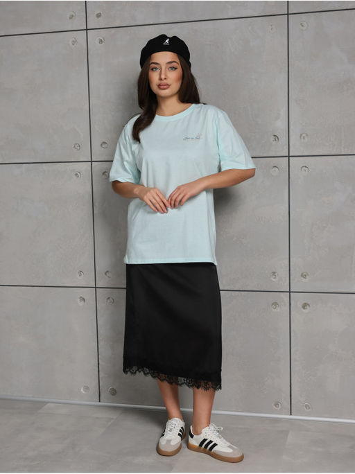 Футболка "Грета" Голубой Женская