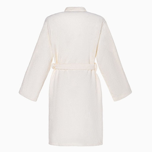 Халат махровый женский «Экономь и Я», размер 50-52, хлопок 100%, молочный