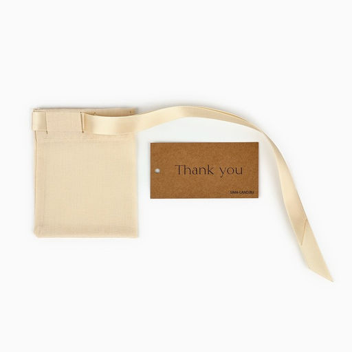 Цена за 5 шт. Мешочек подарочный из хлопка Спасибо, 10 х 12 см +/- 1.5 см - Дарите счастье фото 4