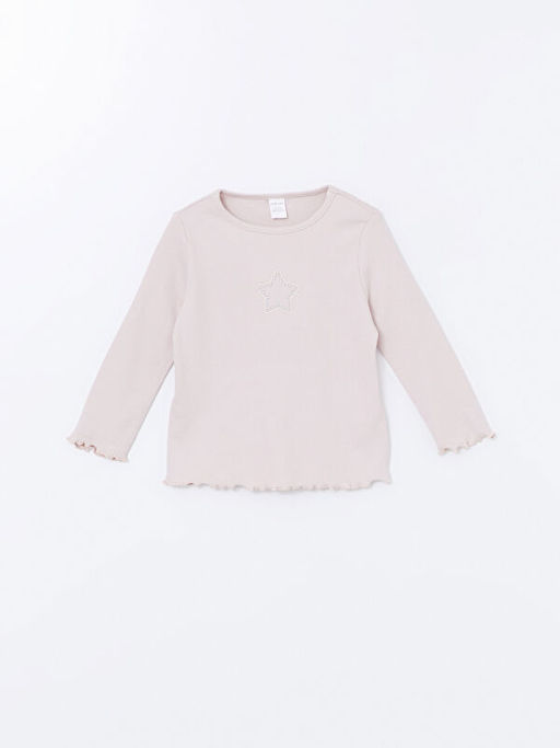 Bisiklet Yaka Basic K?z ?ocuk Ti??rt