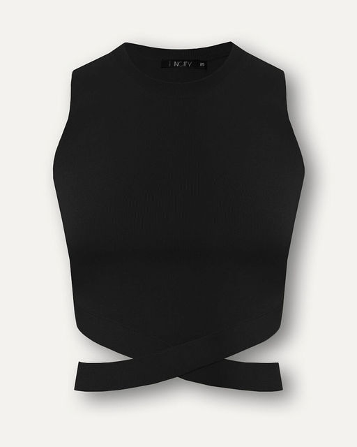 Укороченный топ без рукавов - Incity фото 14