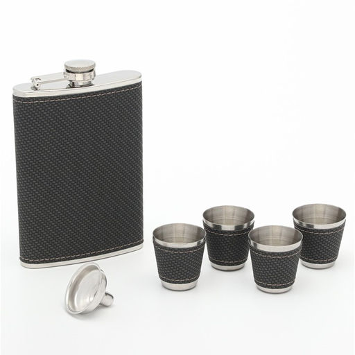 Подарочный набор 6 в 1: фляжка 270 мл, 4 стопки по 40 мл, воронка - Simaland фото 2