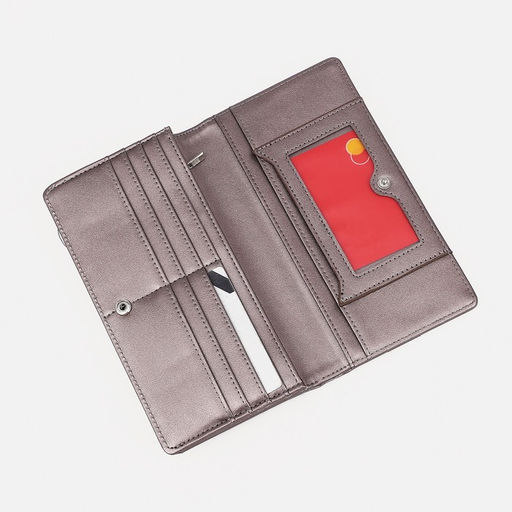 Кошелёк на кнопке, цвет бронзовый - Simaland фото 3