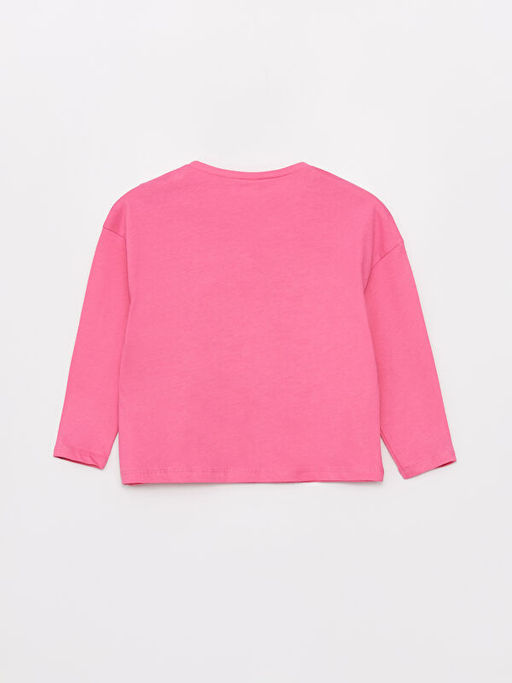 Bisiklet Yaka Bask?l? Uzun Kollu K?z ?ocuk Pijama Tak?m? - Waikiki фото 3