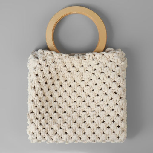 Ручки для сумки деревянные, d=10.2 / 13.2 см, 2 шт., бежевые