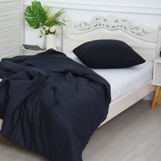 Комплект 1.5сп Черный 8-3 (пододеяльник 145х215см, наволочка 70х70см) бязь, 120г/м, хл100% - Атра фото 4