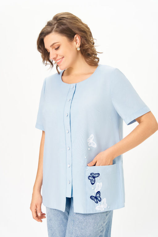 Блуза ДаЛи 5768 голубой
