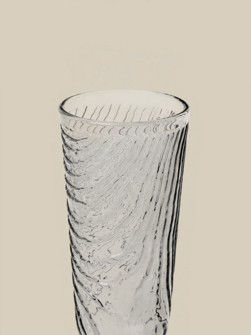 Бокал для шампанского SL-Home «Барк», 160 мл, стекло, серый