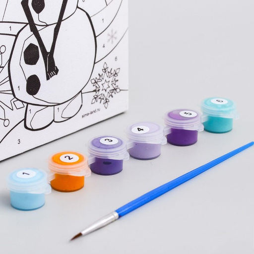 Картина по номерам, 21 х 15 см Олаф, Холодное сердце - Disney фото 4