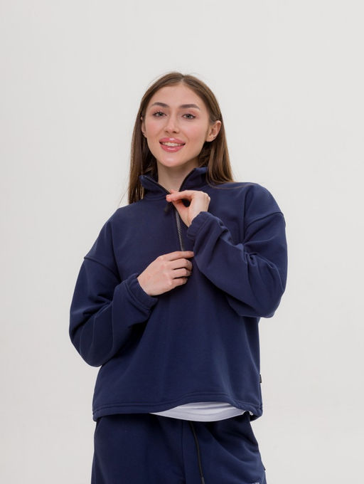 327 Костюм-трансформер с утяжками, темно-синий - Knitka wear фото 7