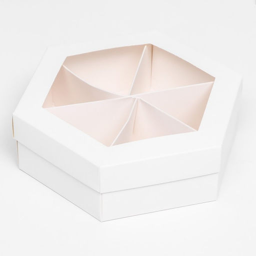 Цена за 5 шт. Менажница белая, 18,5 х 18,5 х 5,5 см - UPAK LAND фото 2