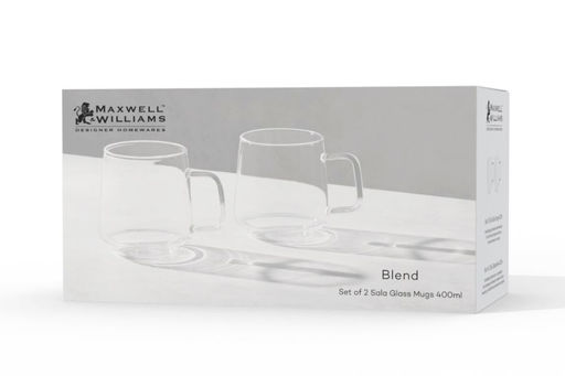 Набор кружек Blend Sala, прозрачный, 0,4 л, 2 шт - Maxwell & Williams фото 5