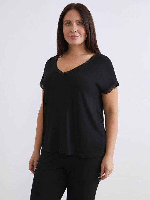 V Yaka Kad?n Pijama Tak?m?