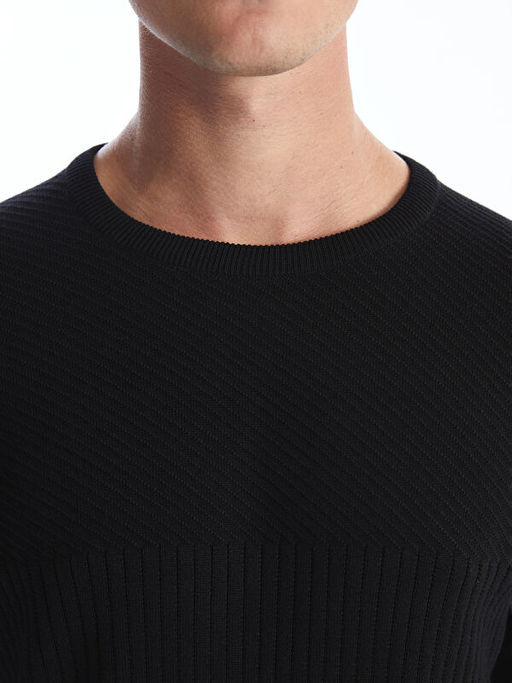 Bisiklet Yaka Erkek Triko Kazak