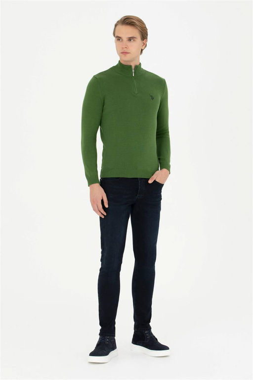 Мужской зеленый свитер - U.s. polo assn фото 4