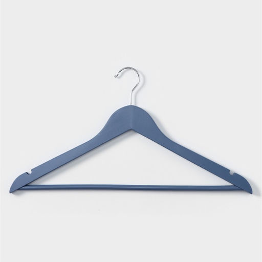 Плечики - вешалка для одежды LaDо́m Brillant, 44.5×23×1.2 см, 3 шт., дерево, синие