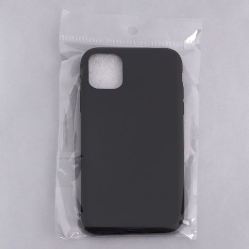 Чехол Innovation, для iPhone 11, силиконовый, матовый, черный