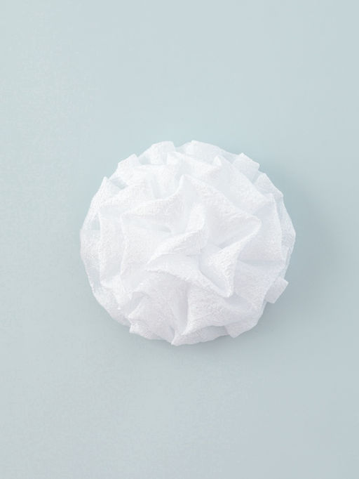 Цена за 6 шт. Бант для волос на резинке «Школьница», волнушка классика, d=11 см, белый