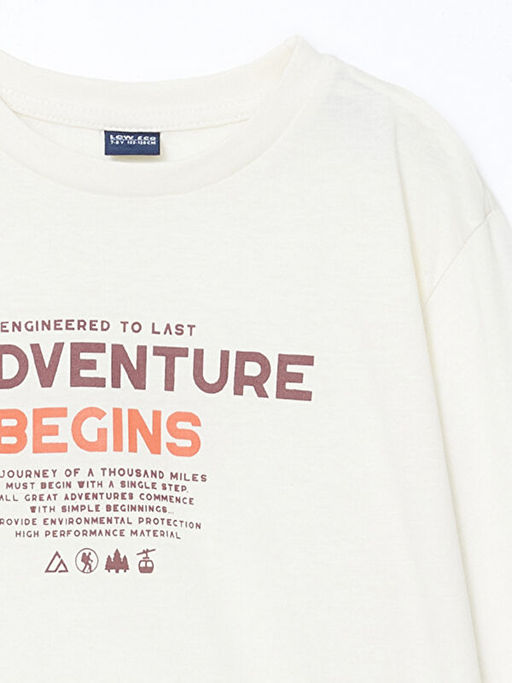 Bisiklet Yaka Erkek ?ocuk Ti??rt - Waikiki фото 2