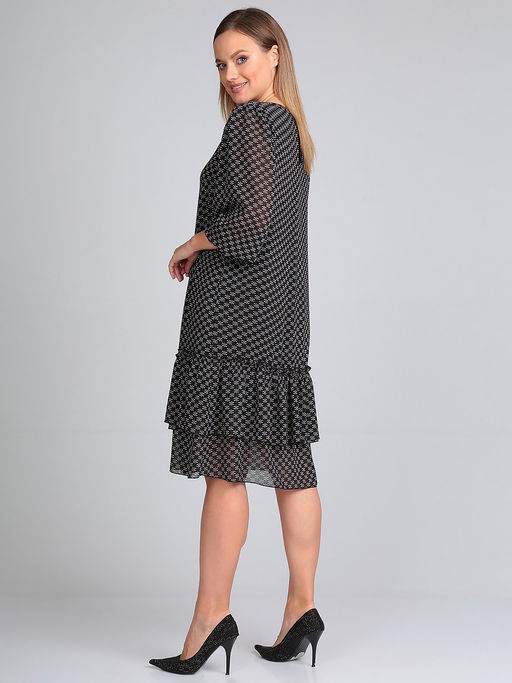 Шифоновое платье для офиса белорусское - Almond фото 4