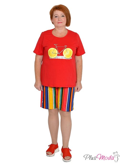 Футболка Модель №1032 размеры 44-84 - Plusmoda фото 5