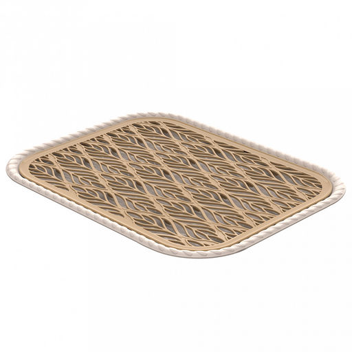 Поднос Колос 45,5х36х2,3см, с вкладышем-сушилкой, прямоугольный (Россия)