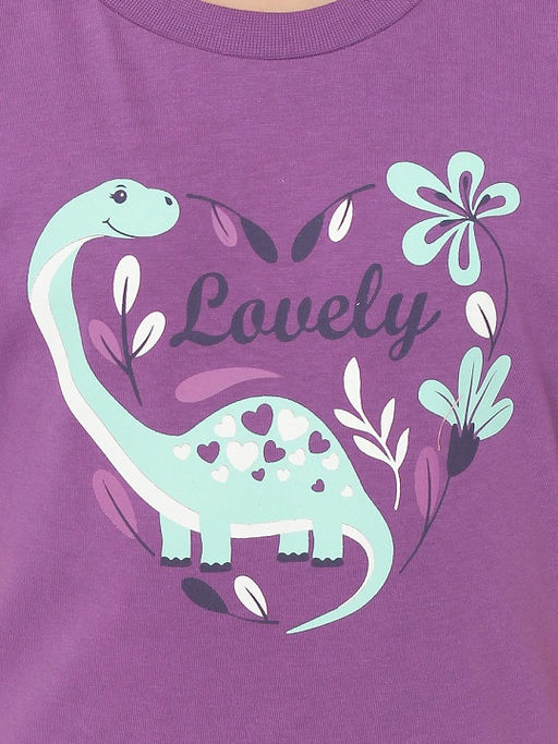 CRB wear/HSKG 63841-44 Футболка для девочки (Фиолетовый (092)-52),фиолетовый/Ex.Cherubino фото 4