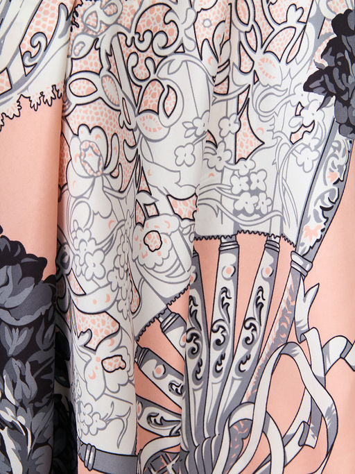 Большой, мягкий, тонкий и очень нежный двусторонний платок с рисунком. - Tantino фото 10