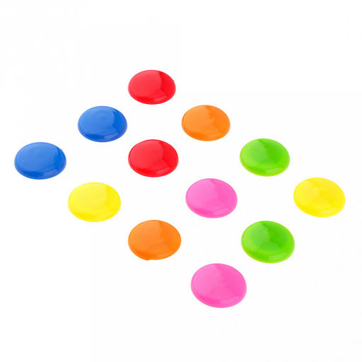 Магнитный держатель для досок д3см h1см, 12 штук, цветные, в блистере (Китай)